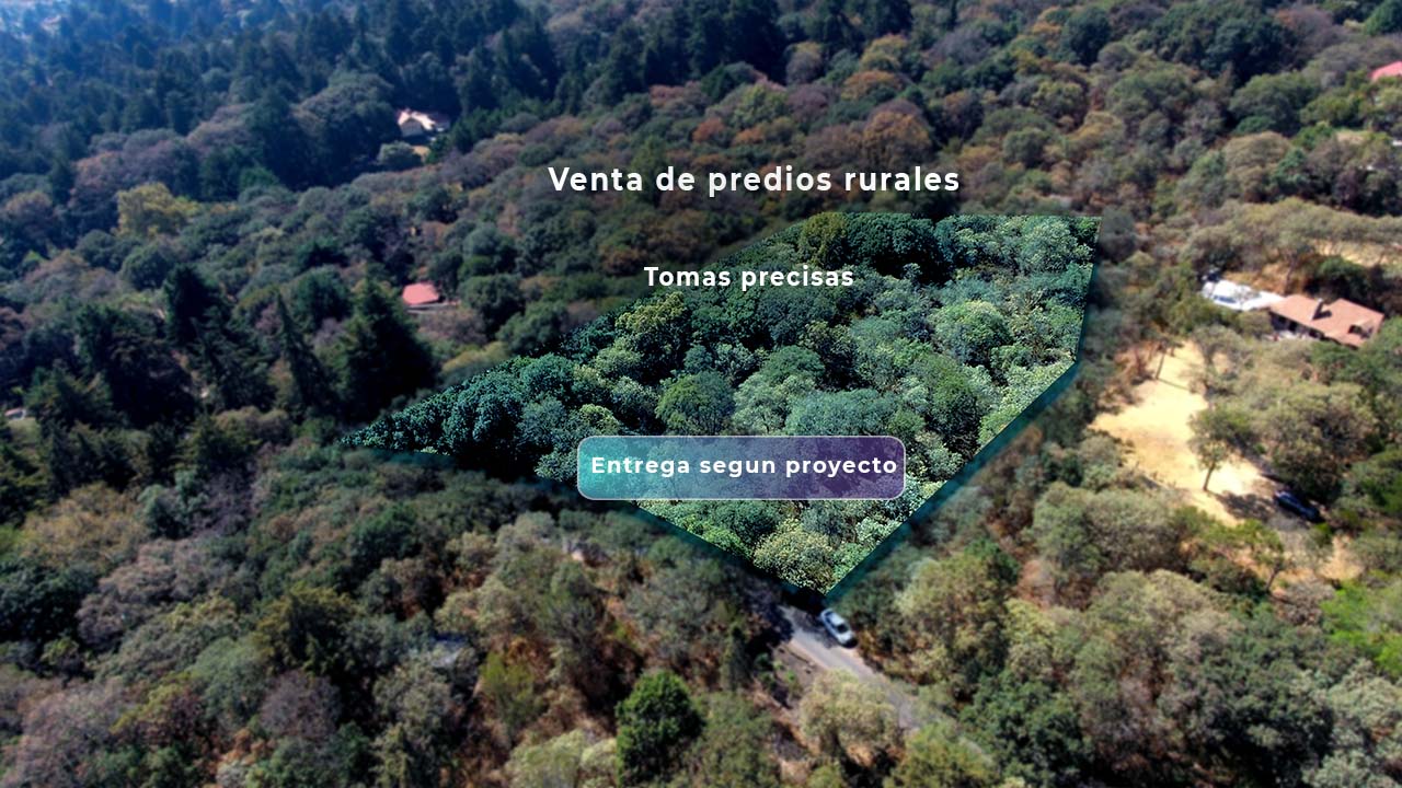 Predio rural con drone para venta en Morelos