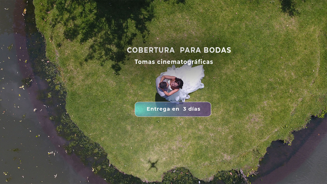 Cobertura de boda con drone en México