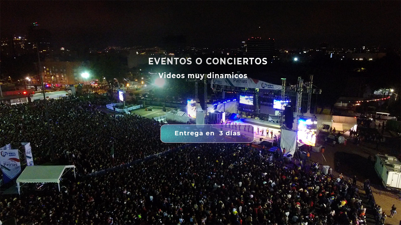 Concierto con cobertura aérea en foro