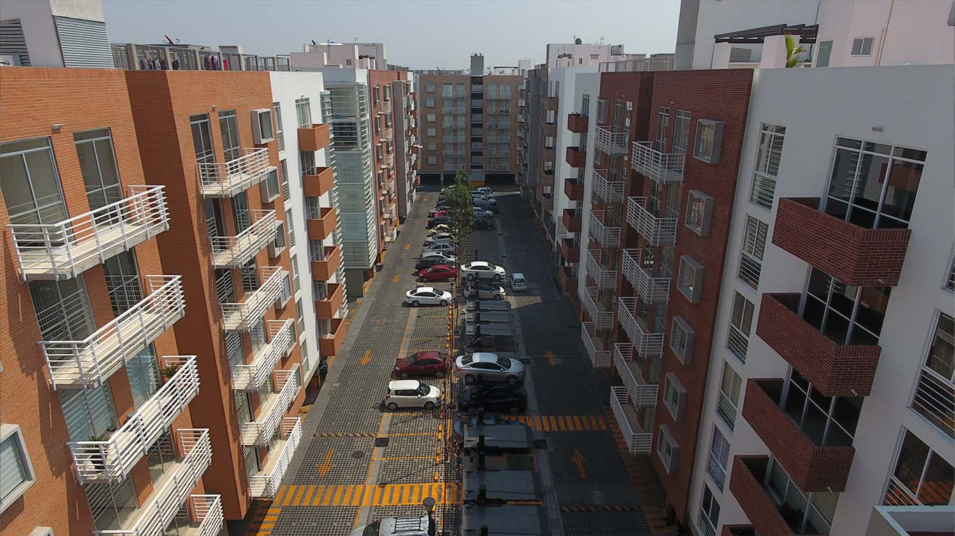 Fotografía aérea de casa en CDMX