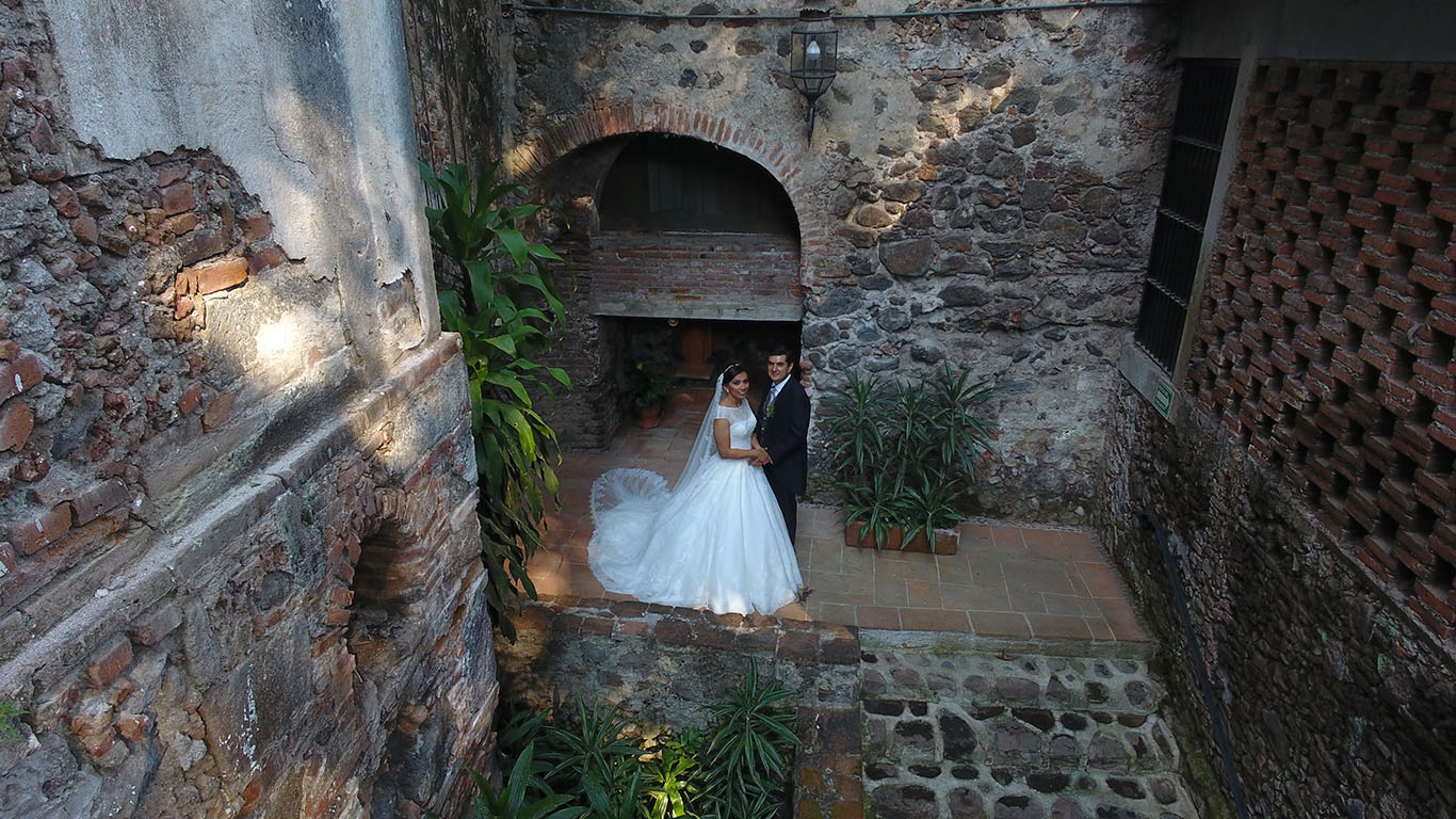 Cobertura aérea de boda con drone en CDMX